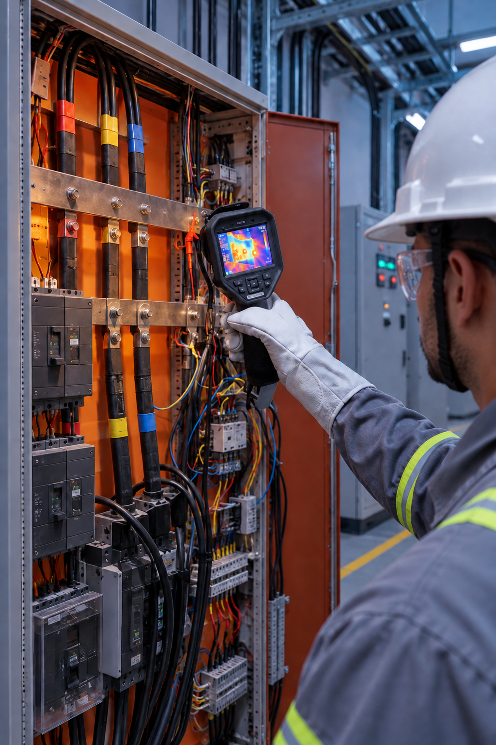 Inspeção termográfica preditiva em quadro elétrico industrial pela ON ELETRIC